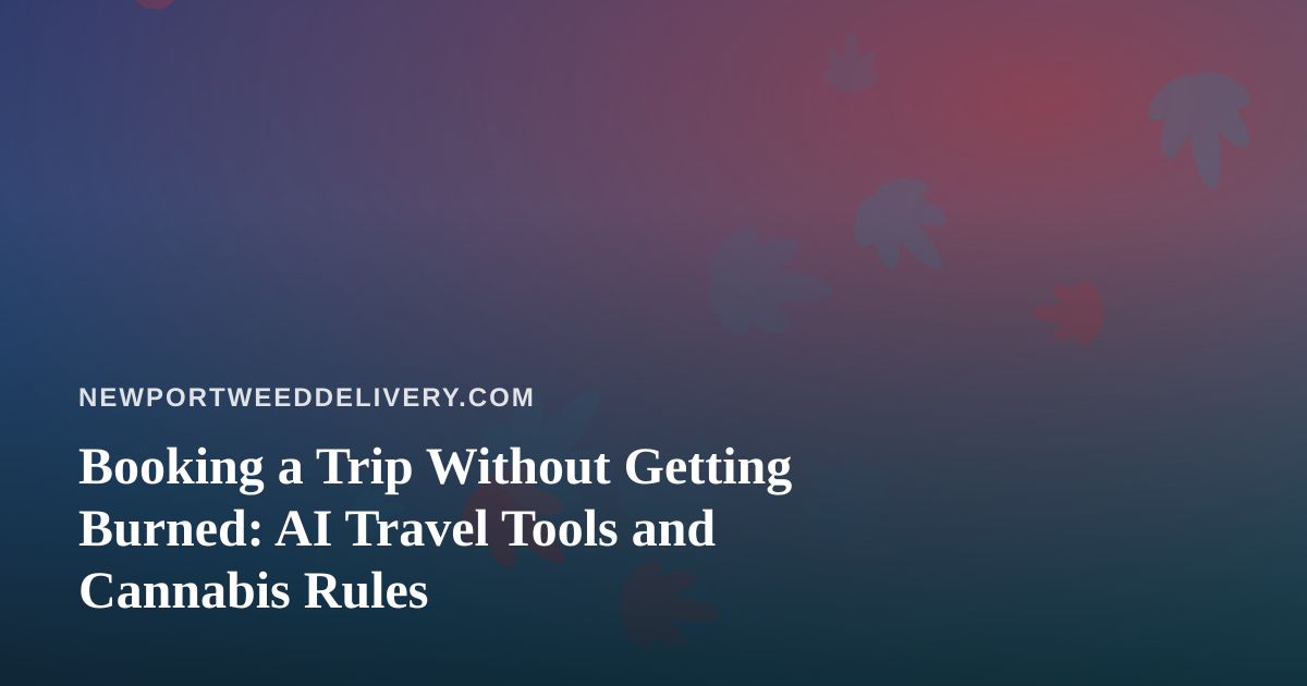 Booking a Trip Without Getting Burned: AI Travel Tools and Cannabis Rules
