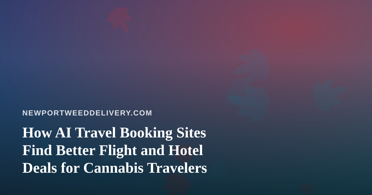 How AI Travel Booking Sites Find Better Flight and Hotel Deals for Cannabis Travelers